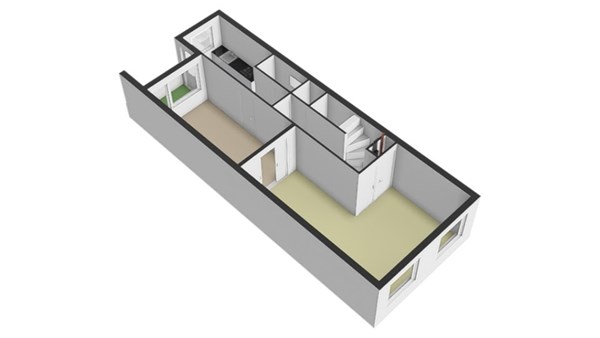 Floorplan - Watergeusstraat 43A02, 3025 HJ Rotterdam